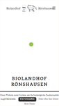 Mobile Screenshot of biolandhof-roenshausen.de
